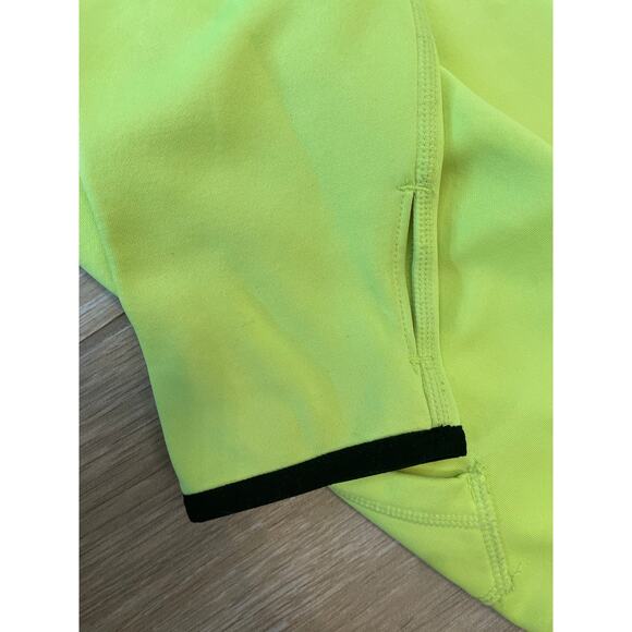 Nike Therma-FIT Neon Green Hoodie Size L Golf Fleece Pullover Sweatshirt - Picture 6 of 10